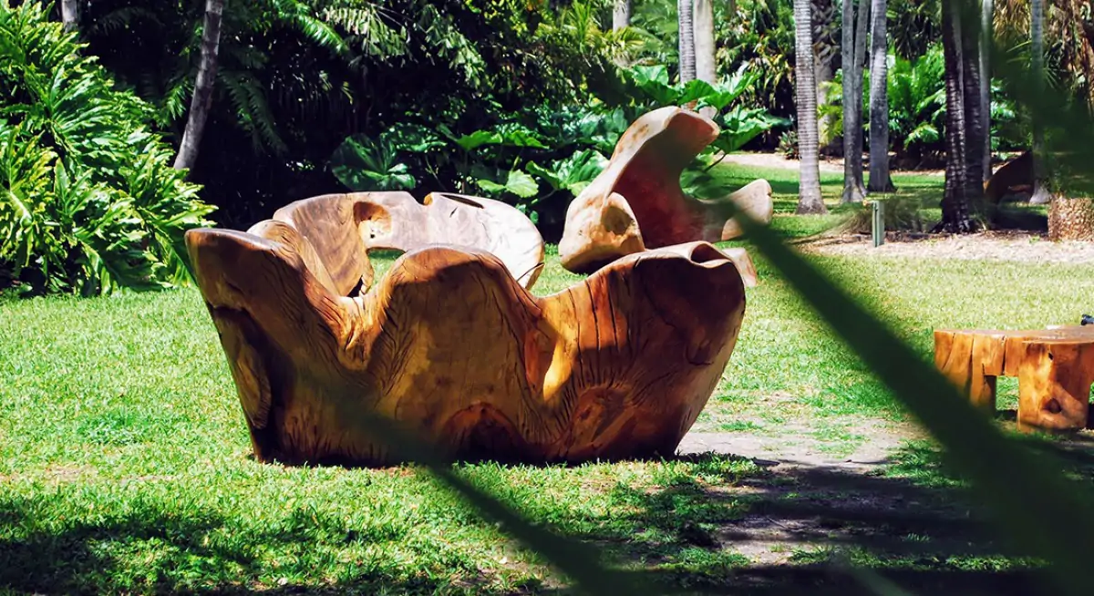 El Botánico Fairchild de Miami, un jardín jurásico poblado de dinosaurios