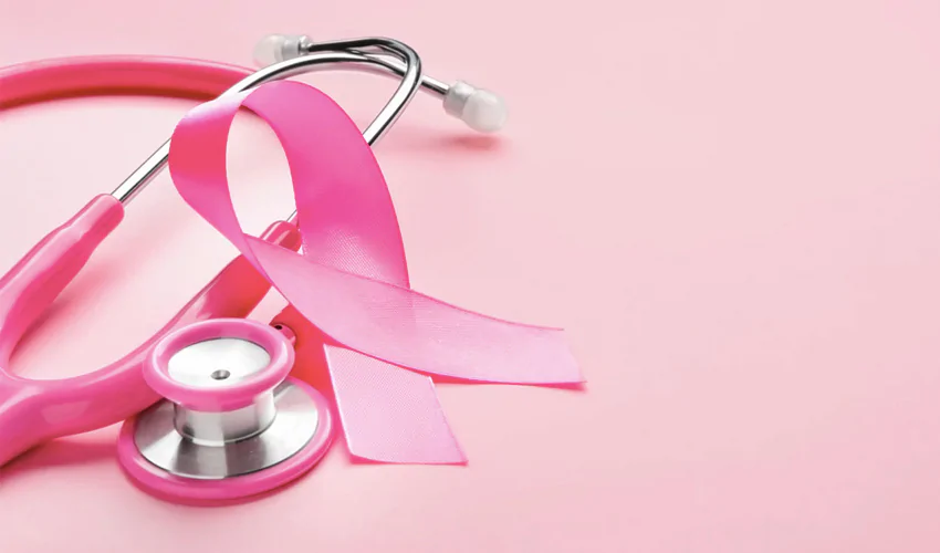 El lazo rosa contra el cáncer de mama