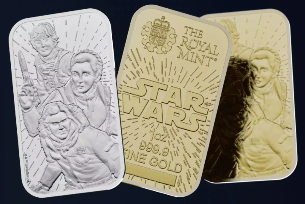 Star Wars llega en forma de metal precioso