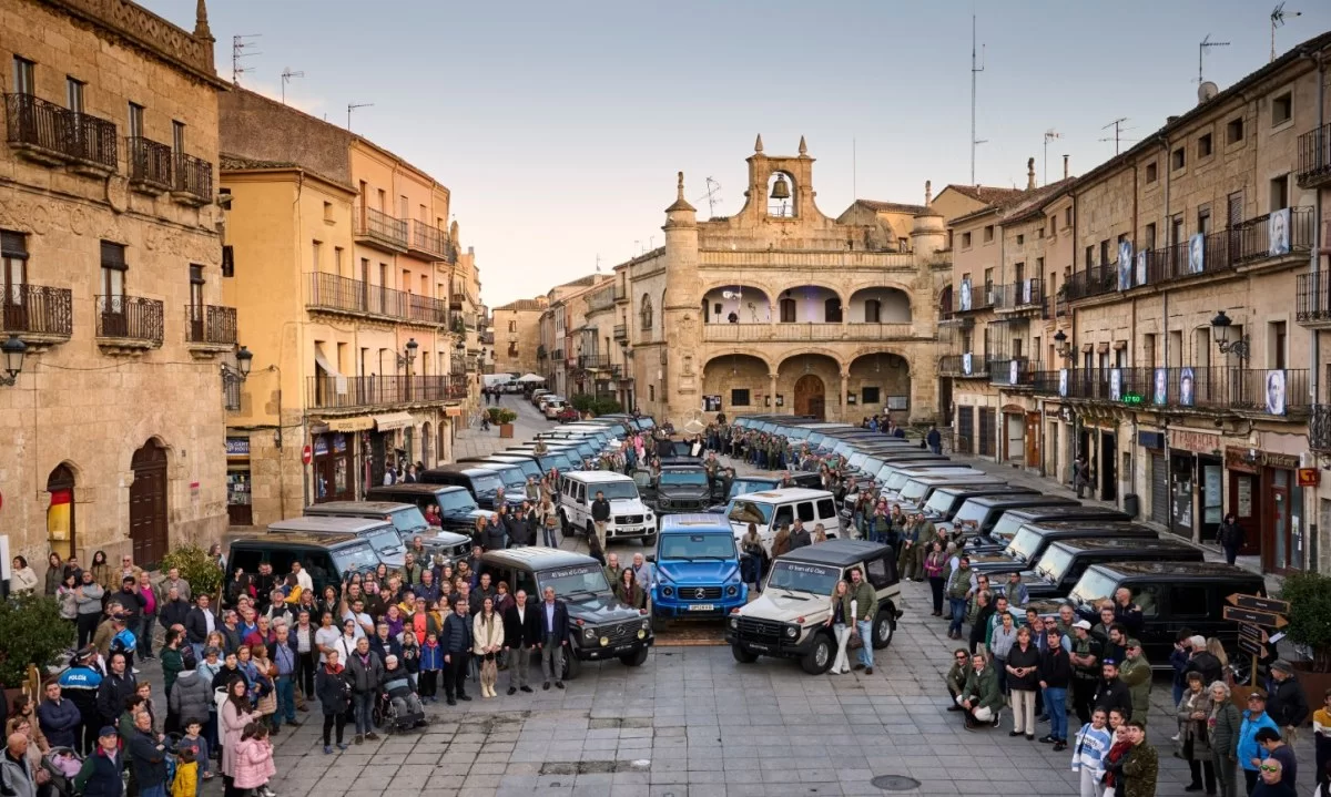 La presentación del nuevo Clase G eléctrico y el 45 aniversario de este icónico todoterreno, ha sido acogida con gran éxito en Ciudad Rodrigo