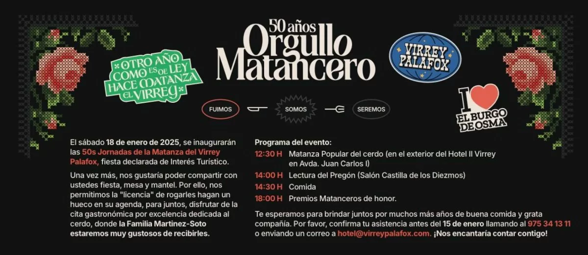 El sábado 18, comienzan las Jornadas Ritogastronómicas en Burgo de Osma, conmemorando su 50º Aniversario